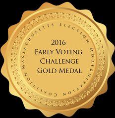 Early Voting Gold Metal Seal