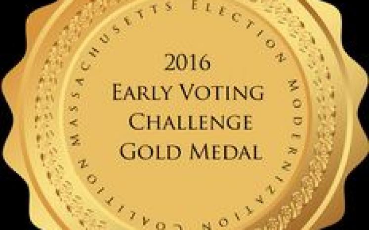 Early Voting Gold Metal Seal